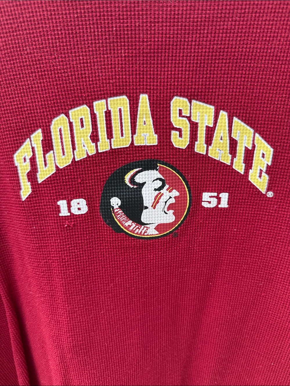Florida State Long-Sleeve Thermal Shirt - Garnet Collegiate